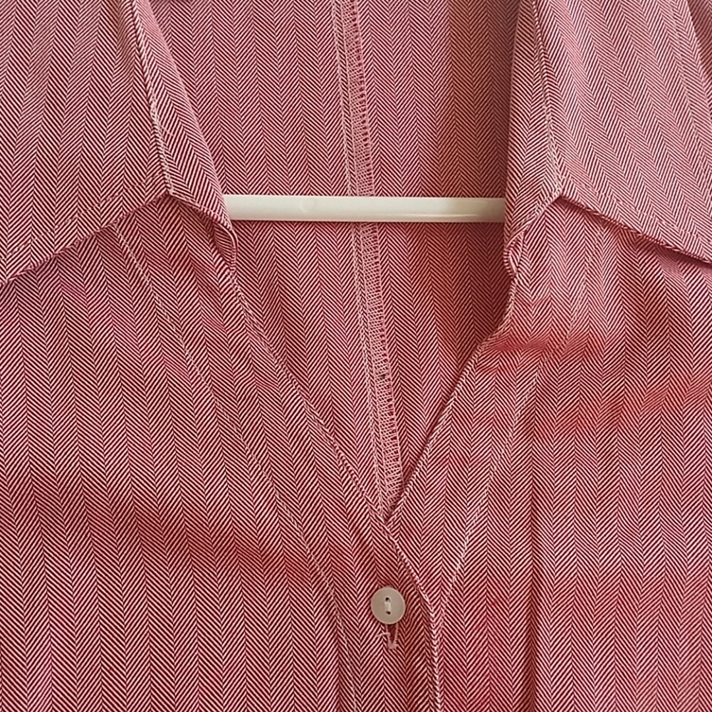 Cutter & Buck Johnny collar dress shirt 3/4 sleeve